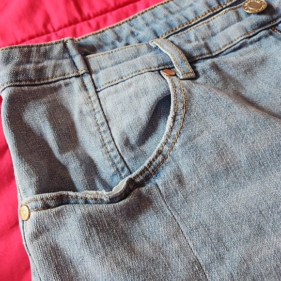 eloquii denim shorts - Picture 3 of 4
